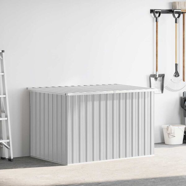 vidaXL Geymslukassi &iacute; Gar&eth;inn Gr&aacute;r 149x99x93 cm