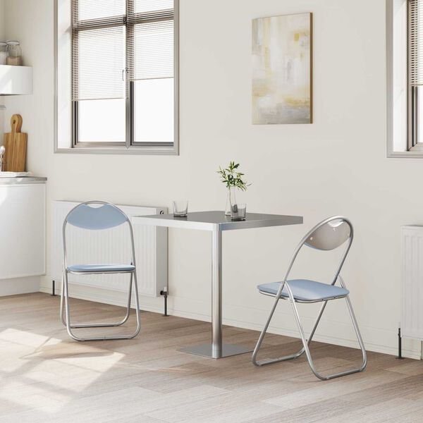 vidaXL Folding st&oacute;ll 2 pcs Gr&aacute;r 48 x 43,5 x 81 cm Gervile&eth;ur