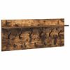 vidaXL Vegghengt fatahengi Rau&eth;-eik 100 x 40 x 12 cm Samsettur vi&eth;ur