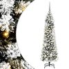 vidaXL Gervi j&oacute;latr&eacute; me&eth; 150 LED Hv&iacute;tt 150 cm PVC, Metall og Plastefni