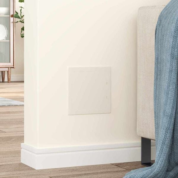 vidaXL A&eth;gengisbakkar 2 pcs Hv&iacute;tt 15 x 15 cm ABS Plast