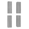 vidaXL Sj&oacute;nvarpssk&aacute;par 4 stk. Gr&aacute;r Sonoma 30,5x30x90cm Samsettur Vi&eth;ur