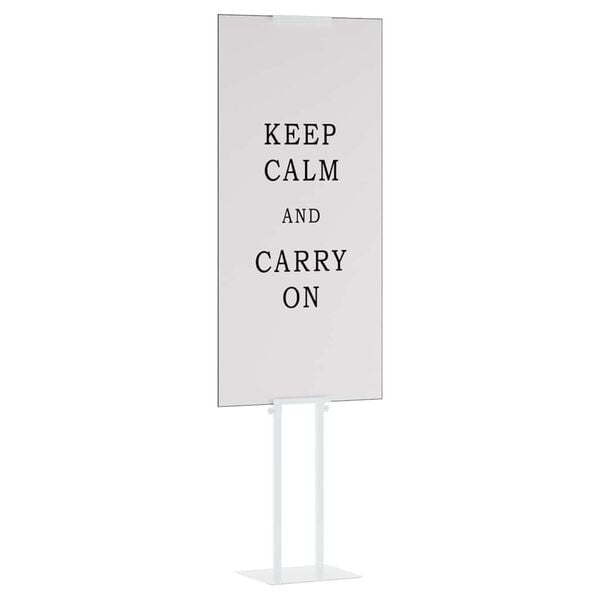 vidaXL Sýningarskjár 2 pcs Hvítt 30 x 24 x 208 cm Járn