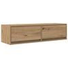 vidaXL Sj&oacute;nvarpssk&aacute;pur handverkseik 100 x 31 x 25,5 cm Samsettur vi&eth;ur
