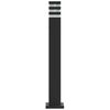 vidaXL Fr&iacute;standandi &Uacute;tilj&oacute;s 3stk me&eth; Skynjurum 3stk 50 cm Svart &Aacute;l
