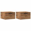 vidaXL vegghengdir n&aacute;ttbor&eth;ssk&aacute;par 2 stk Artisan Oak 34x30x20 cm