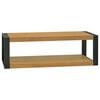 vidaXL Vegghengdur Ba&eth;herbergissk&aacute;pur 110x45x35 cm Gegnheill Tekkvi&eth;ur