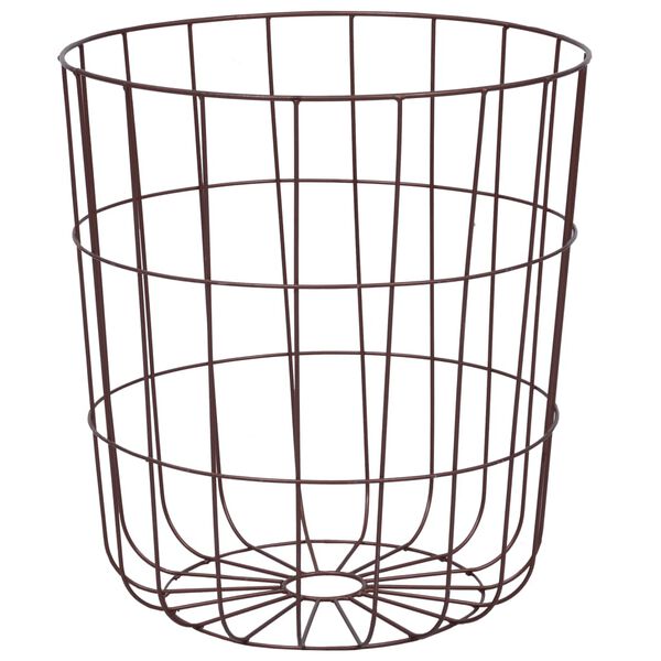 vidaXL Sófaborð Koparlitað Ø39,5 cm MDF