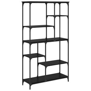 vidaXL Hilla Svartur Eik 99 x 35,5 x 176 cm Samsettur vi&eth;ur