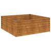 vidaXL Upph&aelig;kka&eth; Gar&eth;ker 100x100x36 cm Corten St&aacute;l