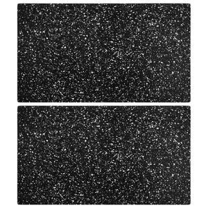 vidaXL skurðarbretti 2 stk með granítmynstri hertu gleri