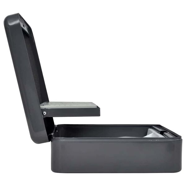 vidaXL Peningask&aacute;pur me&eth; l&aacute;s D&ouml;kkgr&aacute;r 30 x 24 x 9 cm St&aacute;l