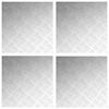 vidaXL Stigaplata Ferhyrningur 4 pcs Silfur 50 x 50 cm &Aacute;l