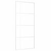vidaXL Rennihur&eth; ESG &Ouml;ryggisgler og &Aacute;l 90x205 cm Hv&iacute;t