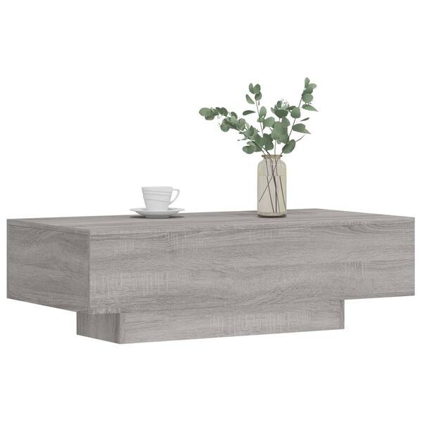 vidaXL Sófaborð Grátt Sonoma 100x49,5x31 Samsettur Viður