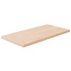 vidaXL Vegghilla 40x20x1,5 cm &Oacute;me&eth;h&ouml;ndla&eth;ur Gegnheill Eikarvi&eth;ur