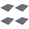 vidaXL PVC hur&eth;amottur 4 stk Gr&aacute;r 90x60 cm
