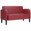vidaXL Loveseat S&oacute;fi V&iacute;nrau&eth;ur 110 cm Gervile&eth;ur