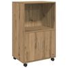 vidaXL R&uacute;llusk&aacute;pur Artisian Eik 55x40x91 cm Samsettur Vi&eth;ur