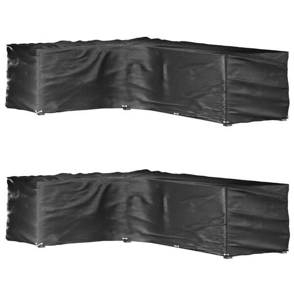 vidaXL L-laga Gar&eth;h&uacute;sgagnahl&iacute;far 2 stk 18 Augngler 220x285x80 cm