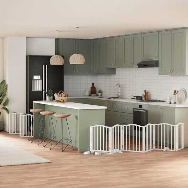 vidaXL hundahli&eth; me&eth; hur&eth; sem h&aelig;gt er a&eth; brj&oacute;ta saman 12 pl&ouml;tur 600 cm