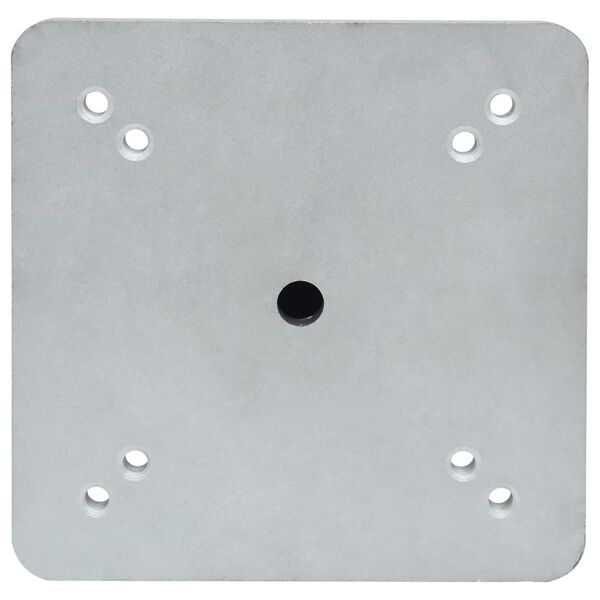 vidaXL Jarðfesting fyrir Sólhlíf með Stöng 16x16x52 cm Stál