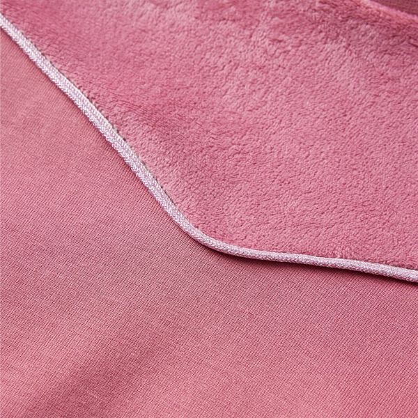 Barnapeysa Flauelsbútasaumur Hindberjableikur 104