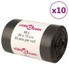 vidaXL ruslapokar 250 stk Svartur 60 l