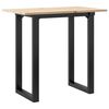 vidaXL Bor&eth;stofubor&eth; O-grind 80x50x75,5 cm Gegnheil Fura og Steypuj&aacute;rn
