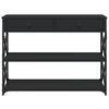 vidaXL Veggbor&eth; Svart 100x28x75 cm Samsettur Vi&eth;ur