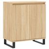 vidaXL Skenkur Sonoma Eik 60x35x70 cm Samsettur Vi&eth;ur