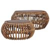 vidaXL S&oacute;fabor&eth; 2 stk. N&aacute;tt&uacute;rulegt Rattan