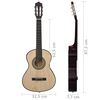 vidaXL Klassískur Gítar fyrir Börn og Byrjendur með Tösku 1/2 34"