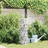 vidaXL Gabion krani Silfur 25 x 25 x 100 cm Ry&eth;fr&iacute;tt St&aacute;l