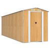 vidaXL Gar&eth;sk&uacute;r Lj&oacute;sbr&uacute;nt 192x606x223 cm Sinkh&uacute;&eth;a&eth; St&aacute;l