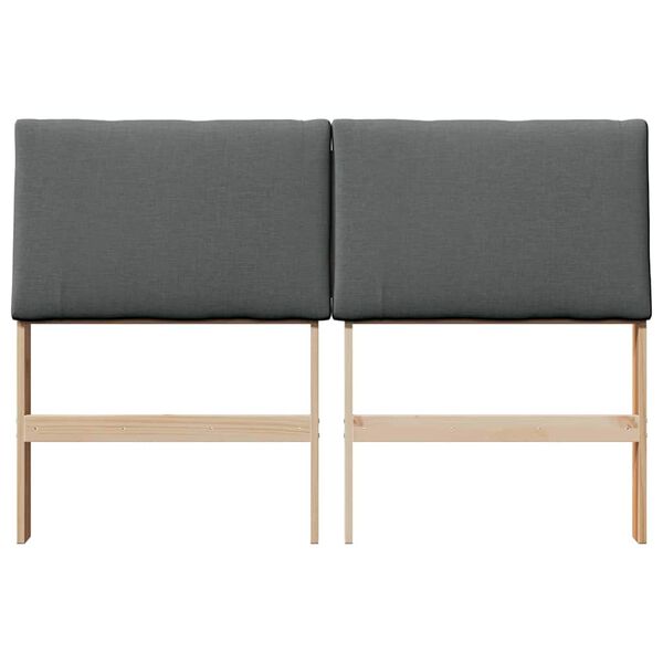 vidaXL B&oacute;lstru&eth; r&uacute;mgafl D&ouml;kk gr&aacute; 150 cm Solid furuhikk