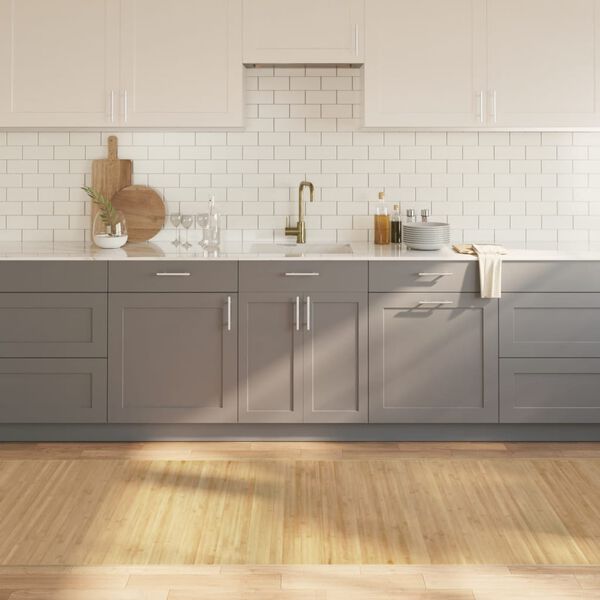 vidaXL Motta R&eacute;tthyrnd Lj&oacute;s N&aacute;tt&uacute;ruleg 100x400 cm Bambus