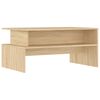 vidaXL S&oacute;fabor&eth; Sonoma Eik 90x55x42,5 cm Samsettur Vi&eth;ur