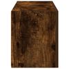 vidaXL Baðherbergi Veggskápur Reykt Eik 60x25x30 cm Hannaður viður