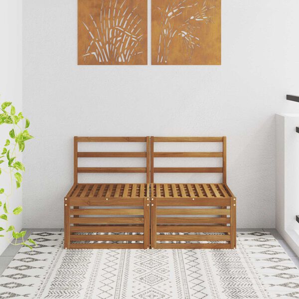 vidaXL 2 Stykki &Uacute;tis&oacute;fi &iacute; mi&eth;junni Hrein akas&iacute;utr&eacute; N&aacute;tt&uacute;rulegur