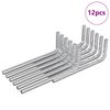 vidaXL Hex lyklasett 12 pcs Silfur 32 x 86 mm St&aacute;l