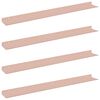 vidaXL Flj&oacute;tandi skrifbor&eth; 4 pcs Bleikur 80 x 9 x 2,5 cm St&aacute;l