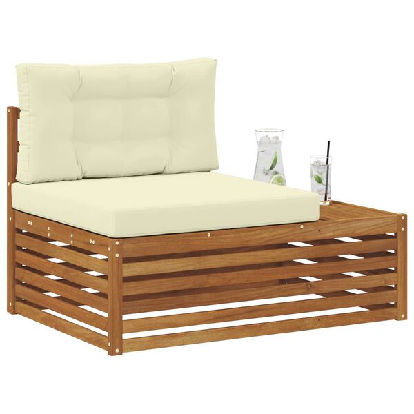 vidaXL &Uacute;tiv&ouml;ru enda s&oacute;fi N&aacute;tt&uacute;rulegur 115 x 83 x 73 cm Hrein akas&iacute;utr&eacute;