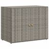 vidaXL Geymslusk&aacute;pur fyrir Gar&eth; Gr&aacute;r 100x55,5x80 cm P&oacute;l&yacute;rattan