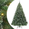 vidaXL Gervi j&oacute;latr&eacute; me&eth; 300 LED me&eth; standi Gr&aelig;nn 240 cm PE og PVC