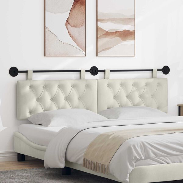 vidaXL Hengisk&aacute;li Vegghengt Rj&oacute;malitur 190 x 55 x 7 cm Flauel