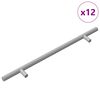 vidaXL Sk&aacute;p handfang 12 pcs Silfur 300 mm Ry&eth;fr&iacute;tt St&aacute;l