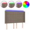 vidaXL LED H&ouml;f&eth;agafl 147x16x118/128 cm M&oacute;gr&aacute;tt Efni