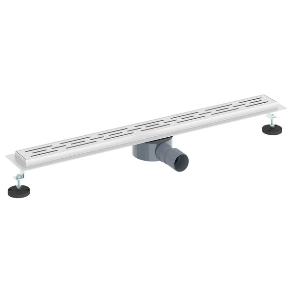 vidaXL Sturtu fr&aacute;rennsli me&eth; gleri me&eth; 360&deg; s&yacute;rum Silfur 80 cm