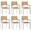 vidaXL Gar&eth;st&oacute;ll 6 pcs Ol&iacute;u n&aacute;tt&uacute;rulegt Hrein akas&iacute;utr&eacute;